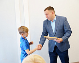 Глава округа Алексей Агафонов встретился с юными "Чемпионами"