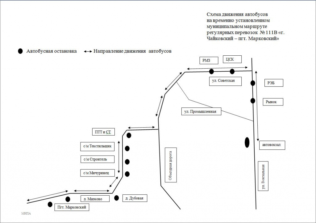 Схема движения автобусов пермь
